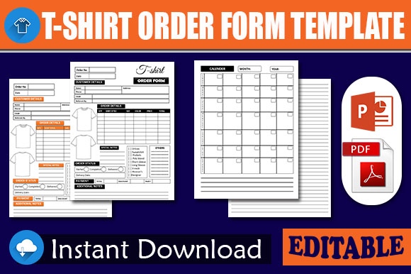 T-Shirt Order Form Template 